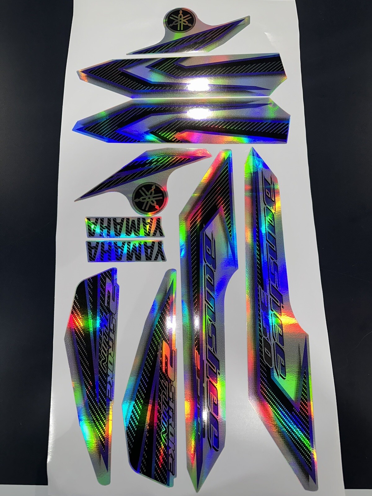 yamaha banshee full graphics decals kit 2006 . THICK AND HIGH GLOSS. HOLOGRAPHIC