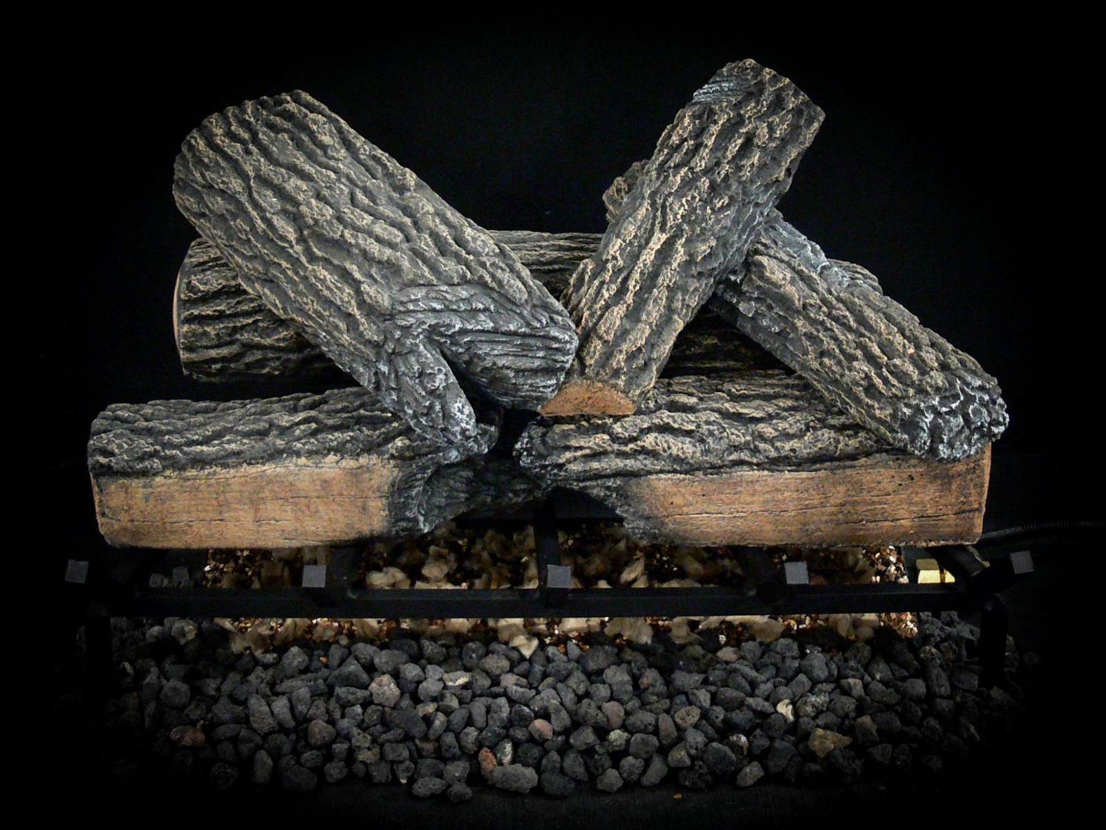 Dreffco 18" 24" 30" Blazing Oak Premium Realistic Vented Gas Logs (logs only)