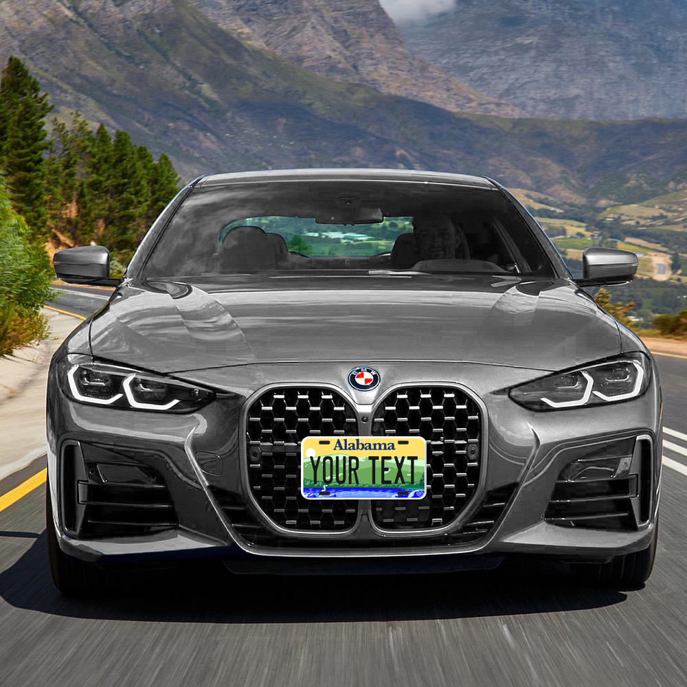 Custom state License Plates with personalized text Car 12x6- Moto 7x4 - Bike 6x3