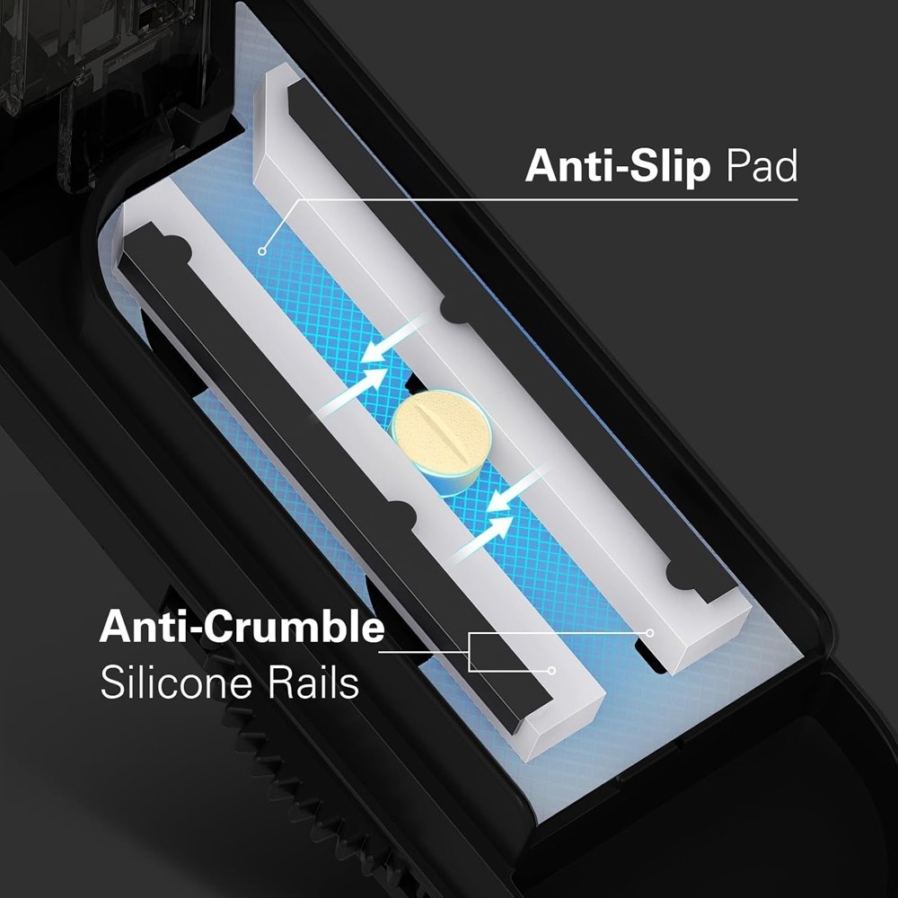 Pill Tablet Cutter Splitter Blade Box Case For Small / Large Pills Fast Easy Cut