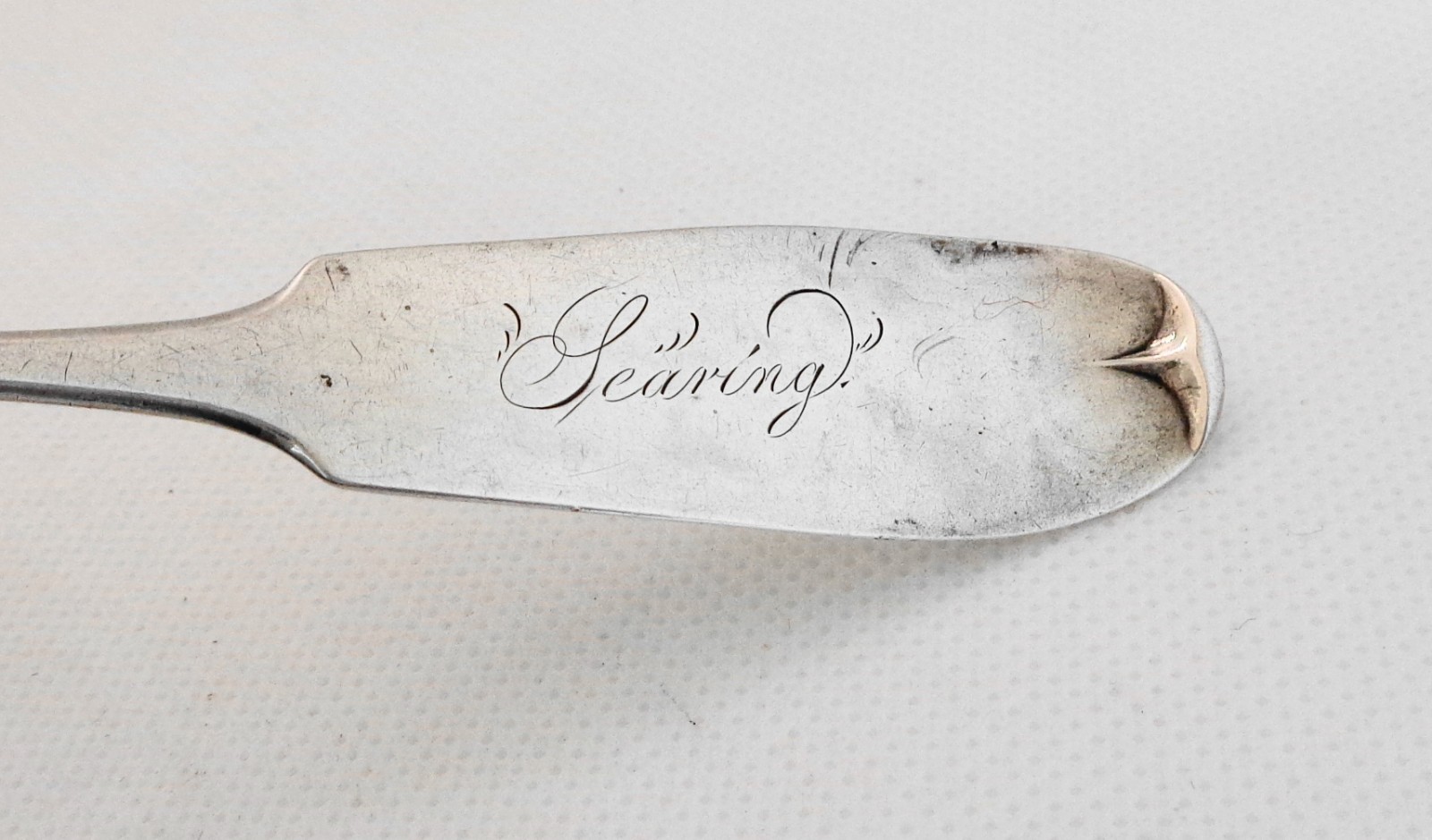 Antique Hallmarked Coin Silver Condiment Ladle Mustard 5 3/8" & 9 grams