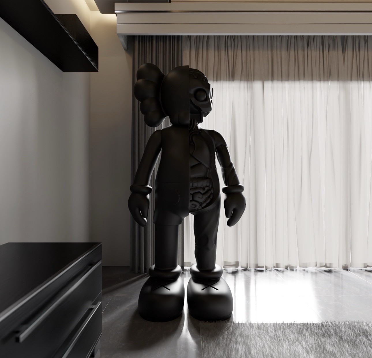 5ft Dissected Kaws Statue