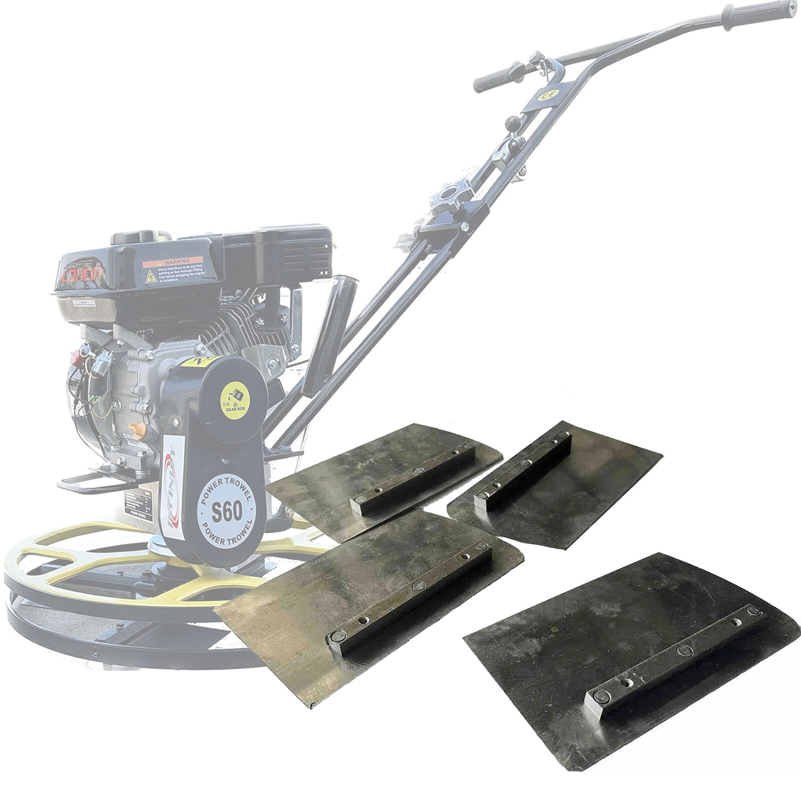 Power Trowel Blade (pk 4) 8-1/2” X 4-7/8” For 24” Surface Finishing Machine