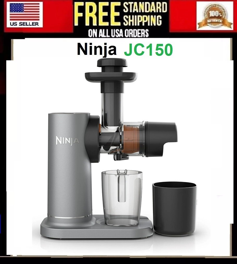 Ninja Slow Juicer NeverClog Cold Press Powerful Dishwasher Safe JC150 JC151