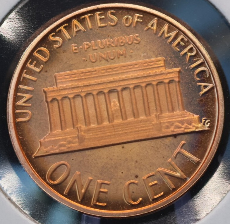 1981-S Cameo Proof Uncirculated Lincoln Memorial cent. Type 1.