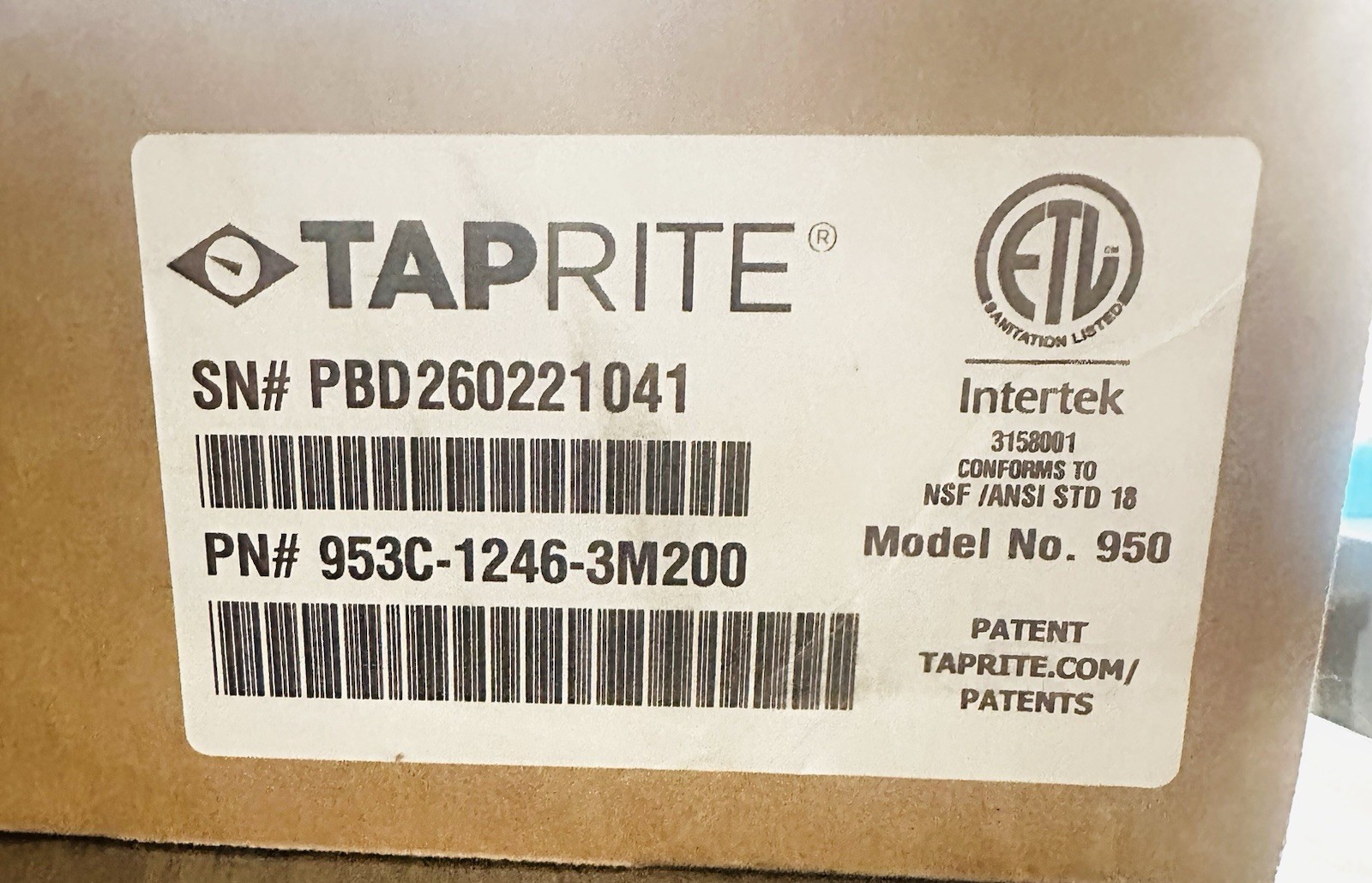 Taprite Rattler Bar Soda Gun Beverage Dispenser 36" / 12 Button NEW