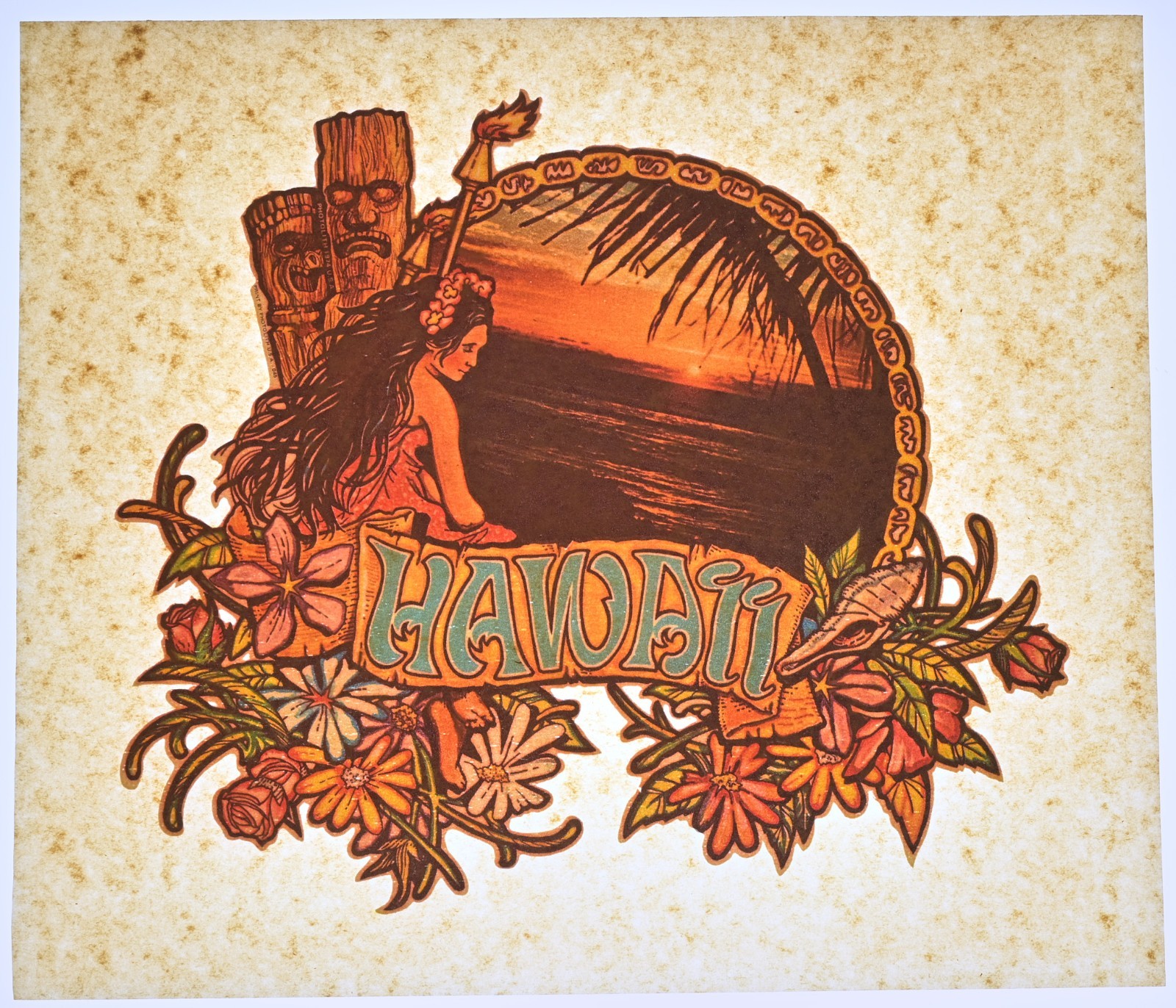 Original VINTAGE 1970s Heat Transfer | Hawaii - Bundle of 5