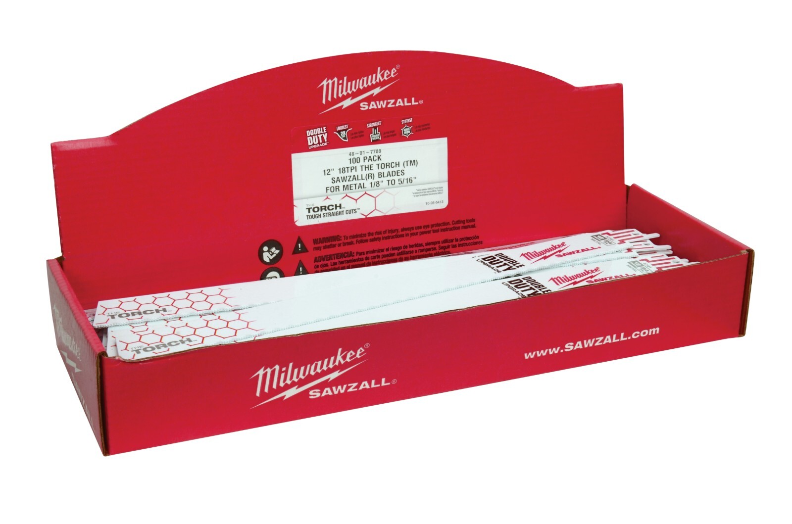 Milwaukee 48-01-7789 12" 18 TPI The Torch SAWZALL Blades (100 Pk)