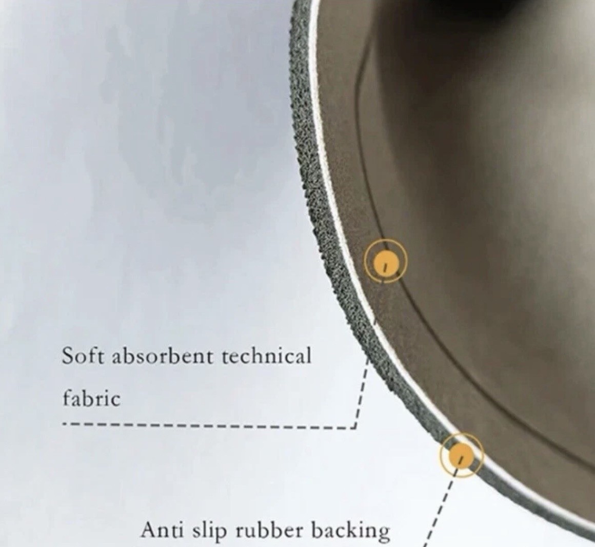 Alfombra de Baño Antideslizante Súper Absorbente Secado Rápido Rectangular