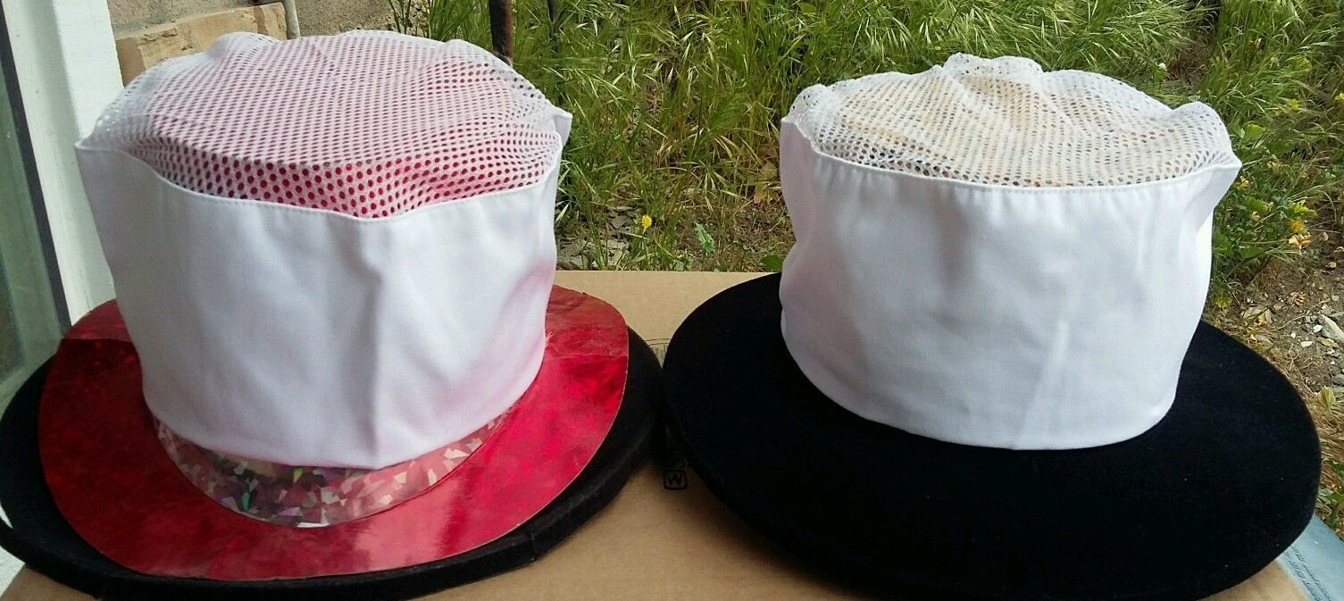 Breathable Mesh Chef Caps Beanie Top Hat Kitchen Cooking 12-Pack