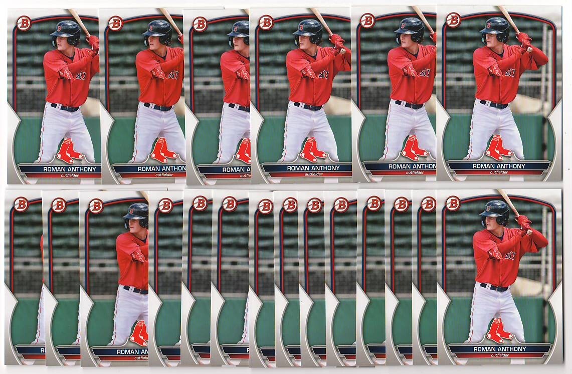 x20 Roman Anthony 2023 Bowman Draft #112 Rookie Card RC lot/set Boston Red Sox!!