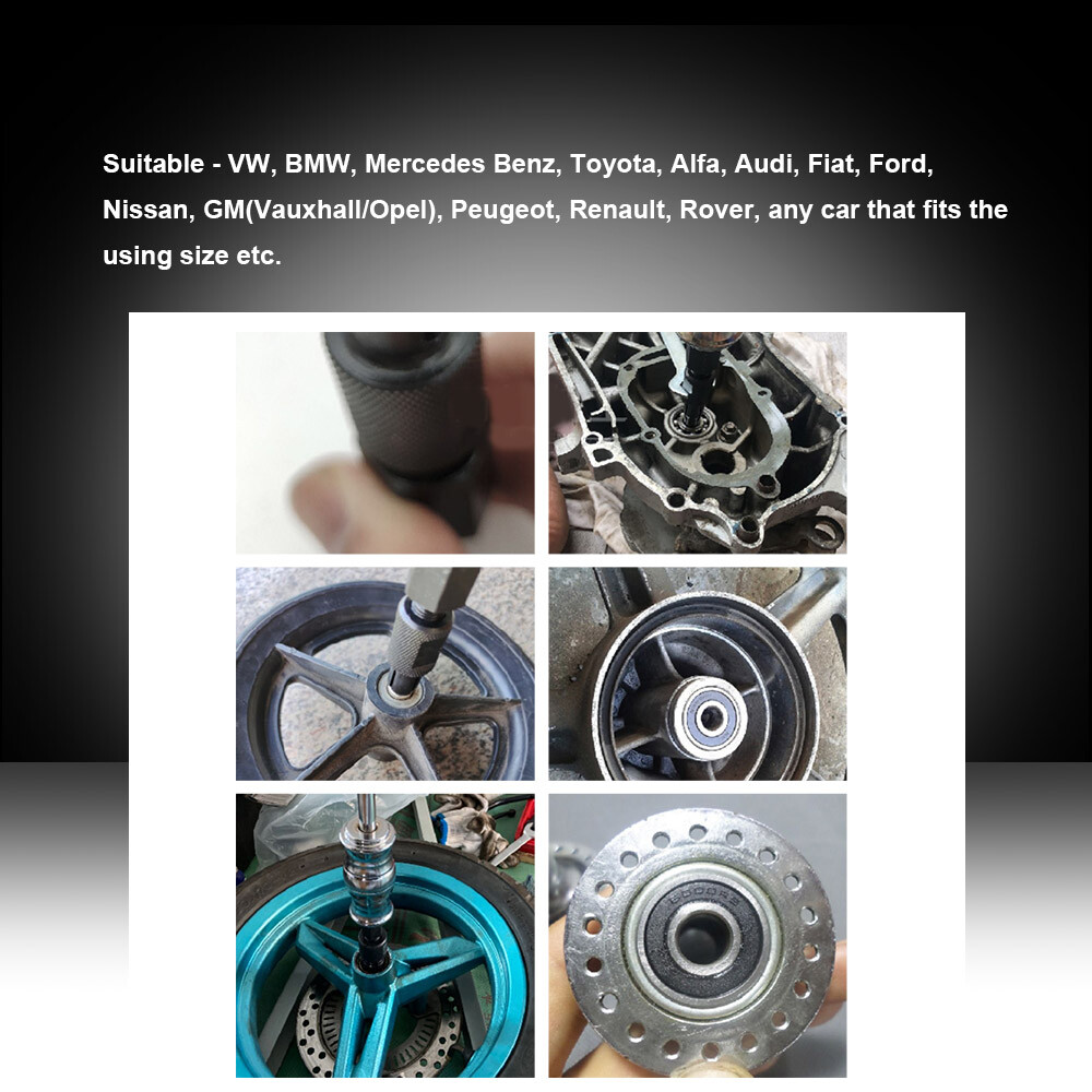 9pc Blind Hole Inner Bearing Puller Set Remover Slide Hammer Internal Kit 8-32mm