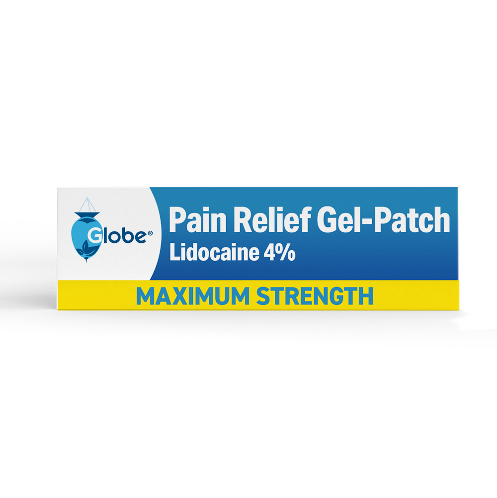 Globe Lidocaine 4% Patch | Maximum Strength Pain Relief 15 Count | Value Pack
