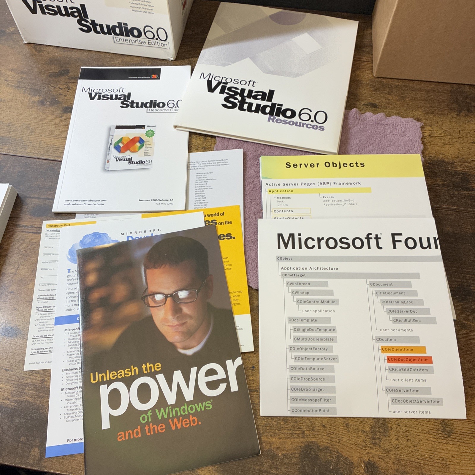 Microsoft Visual Studio 6.0 Enterprise Edition 628-00404 Retail Box Complete CIB