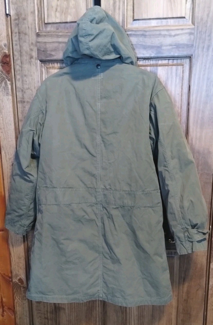Vintage US Army M-1947 OD Green parka USMC Size Small W/Alpaca Liner item #10