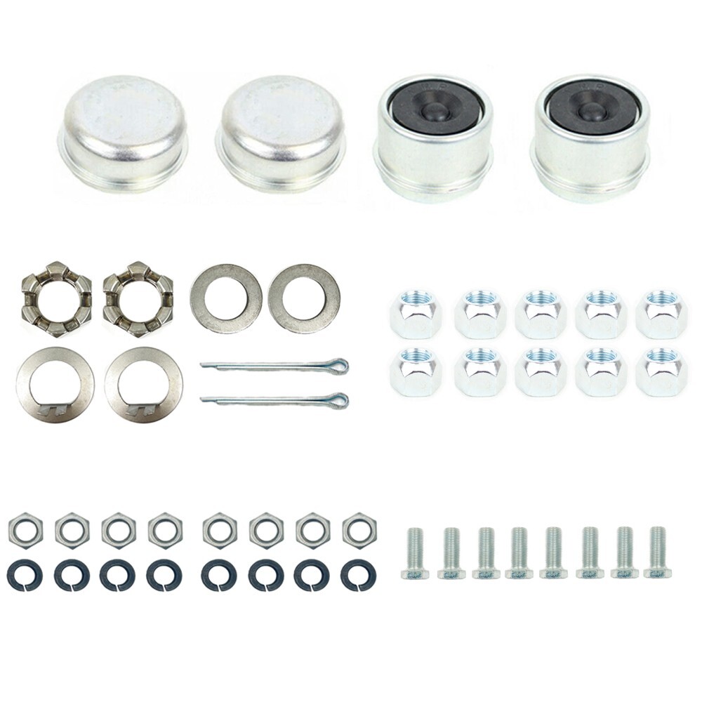 Pre-Greased 5-4.5" Hydraulic Trailer Axle Brake Kit for 3,500 lbs. Trailer Axles