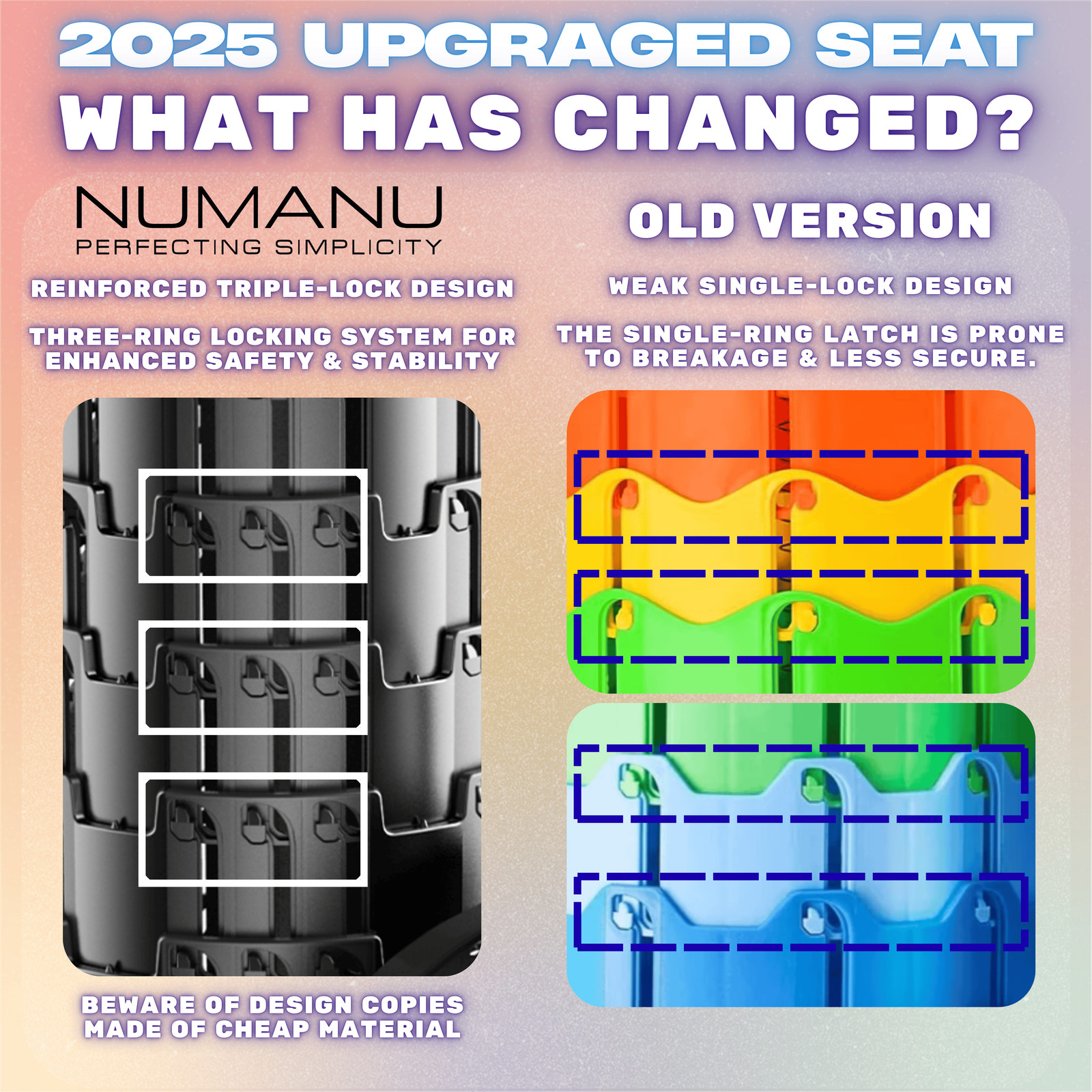 2025 Upgraded Collapsible Stool & 3-IN-1 Carry Bag / Seat Cushion + Drink Holder