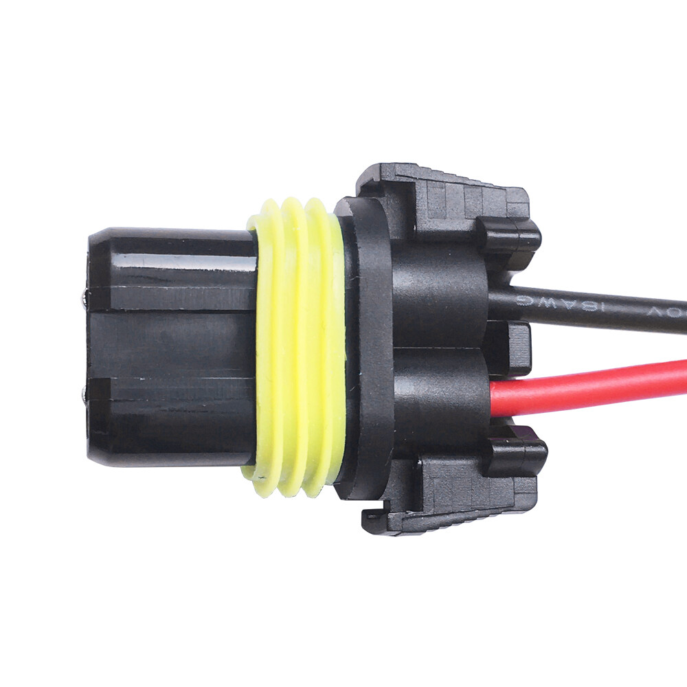 2pcs 9140 9145 H10 Female Connector Socket for Fog Light Wiring Pigtail Harness