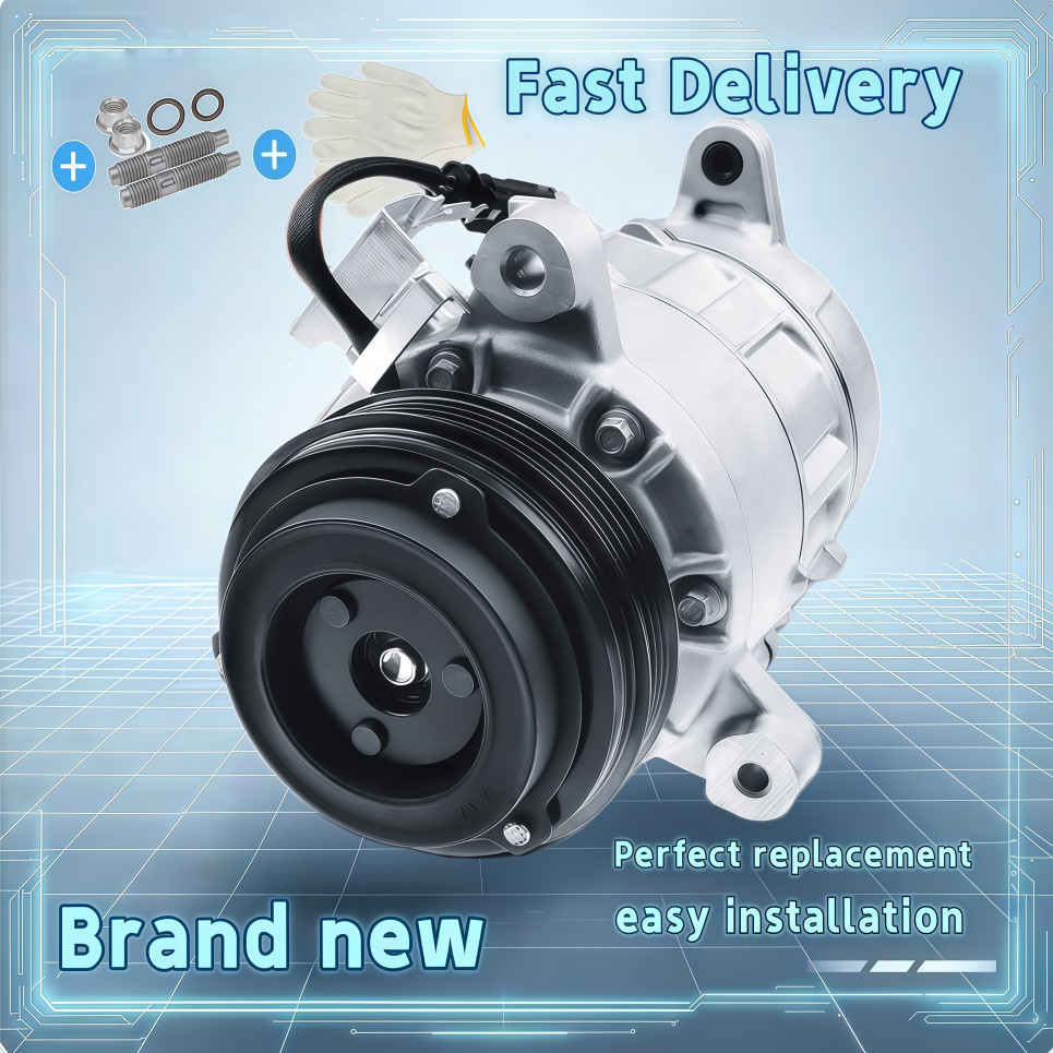 New A/C AC Compressor For 2014-2018 Chevy Silverado 1500 (4.3L / 5.3L / 6.2L)