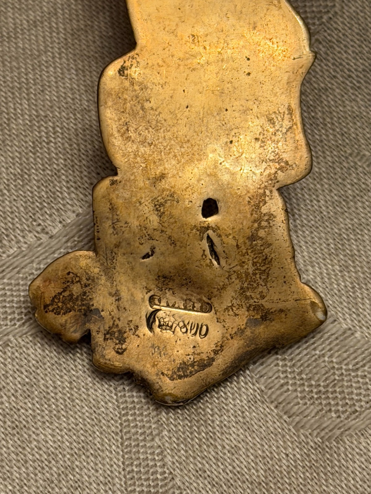 ANTIQUE GERMAN SILVER 800 GOLDWASH CAKE SERVER !!! 124GR NEED POLISH