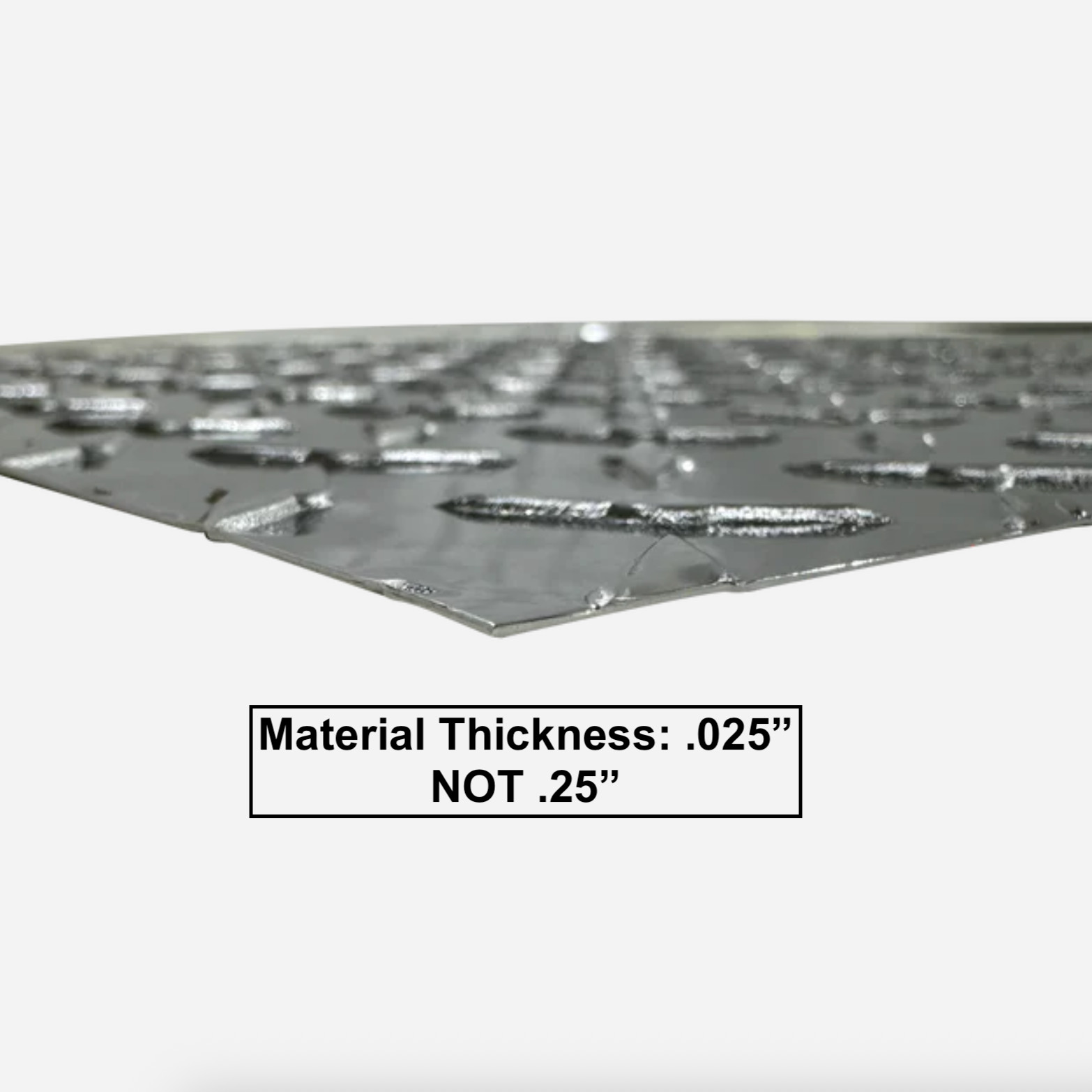 36" x 120" Aluminum Diamond Plate .025" (1/40") Thick Sheet Trailer, RV, Garages