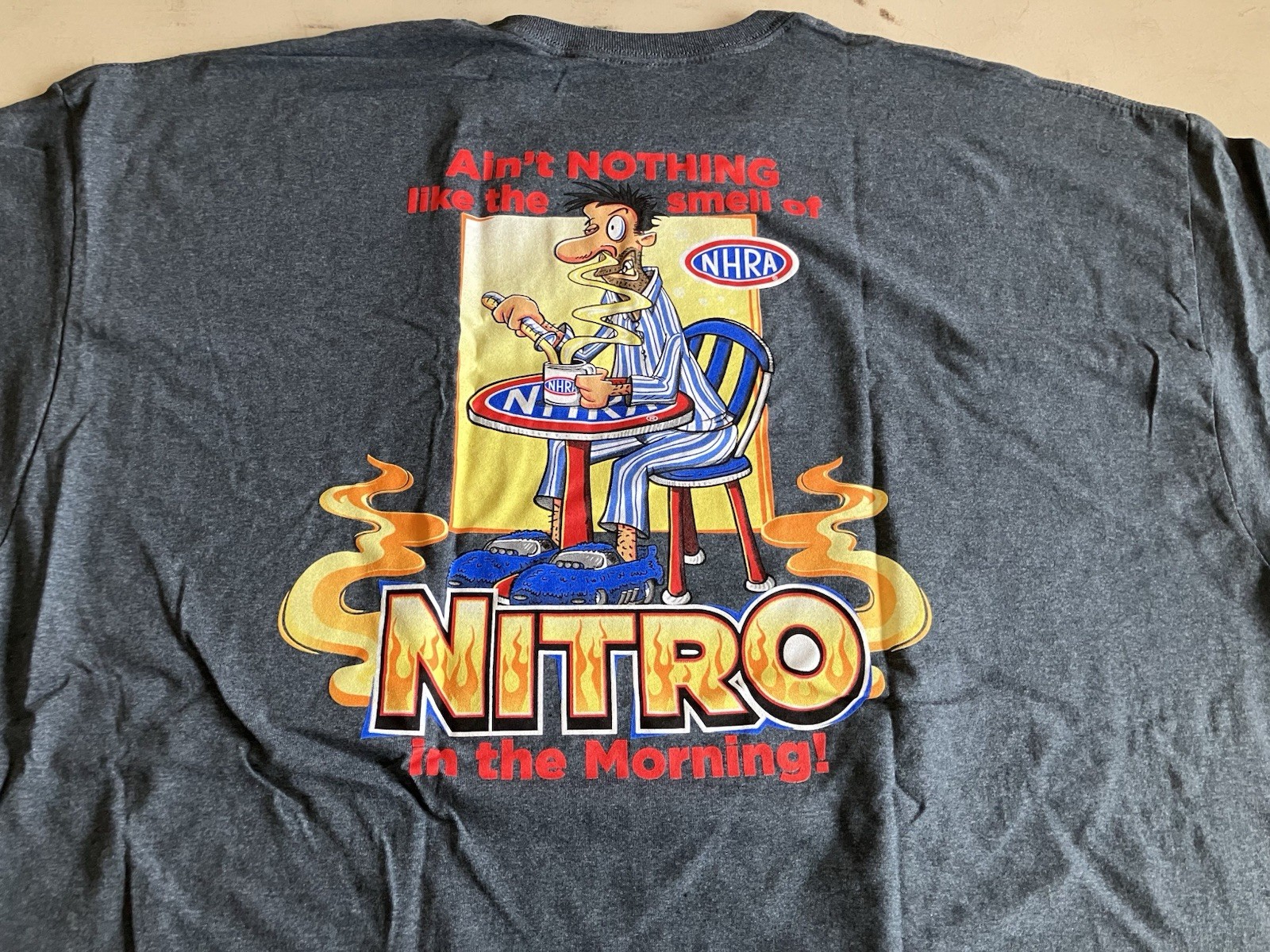 NHRA DRAG RACING OFFICAL NITRO IN THE MORNING T SHIRT SIZE 4X