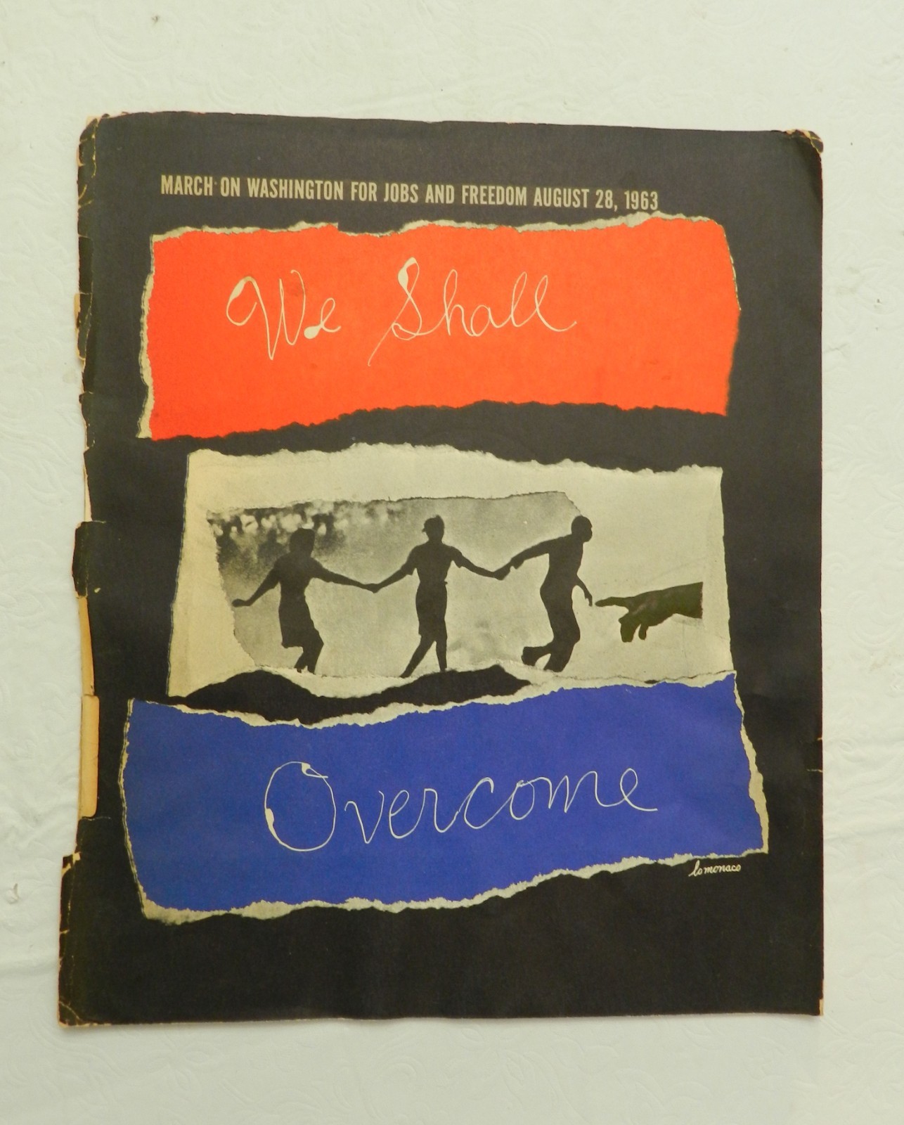 1963 March On Washington For Jobs.., "We Shall Overcome" Lo Monaco 5 Prints, VG