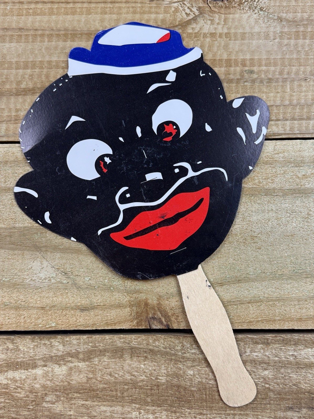 VTG Smoking Joe’s Restaurant Advertising Menu Hand Fan Paper Mask Americana