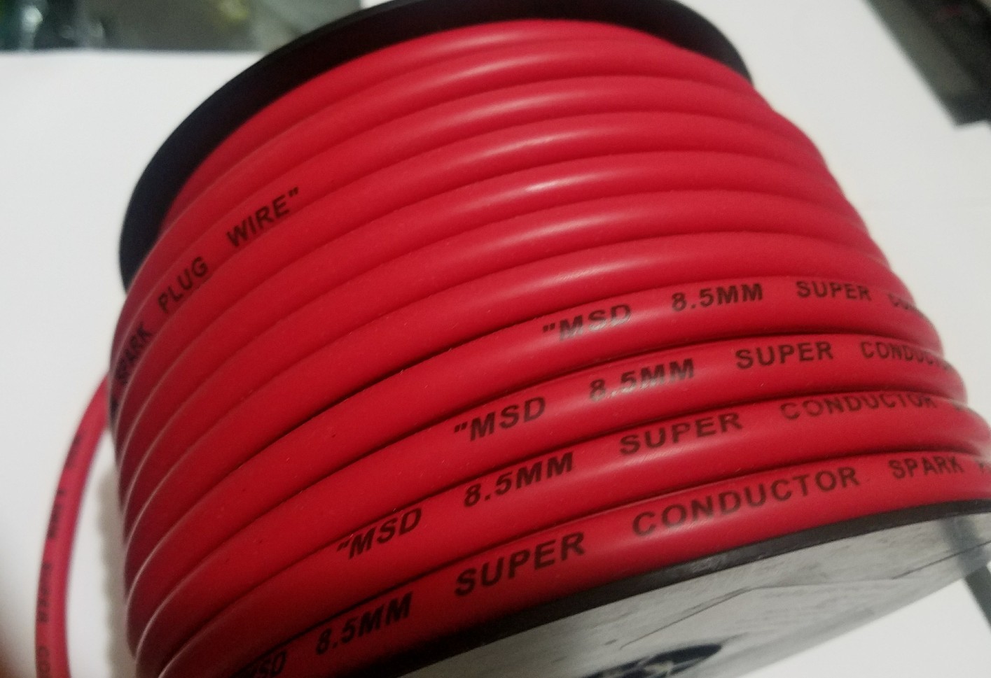 8.5mm MSD IGNITION SUPER CONDUCTOR RED silicone Spark plug wire sold by foot