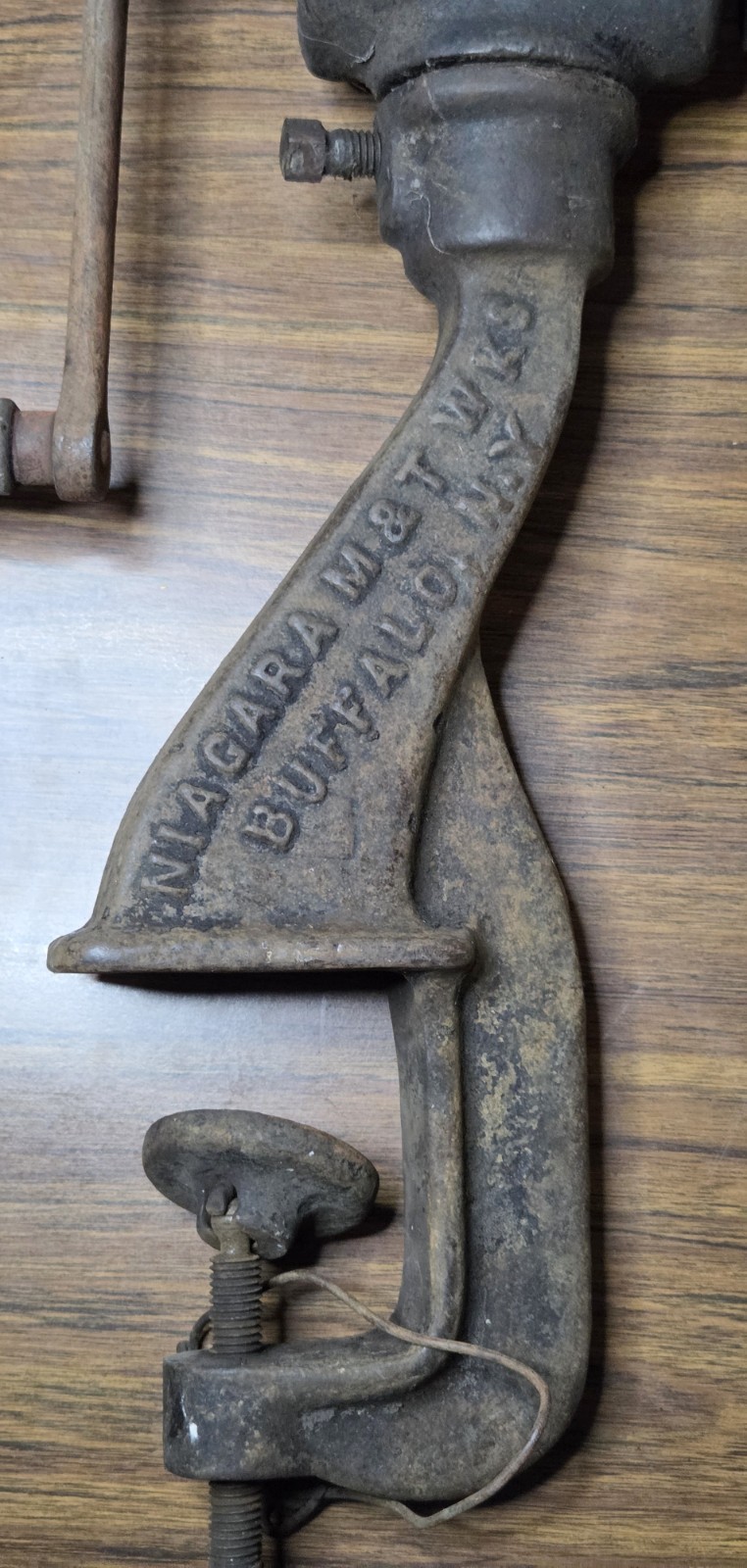 Antique Niagara Tool Works Sheet Metal Bead Roller Crimper Hand Crank Buffalo NY