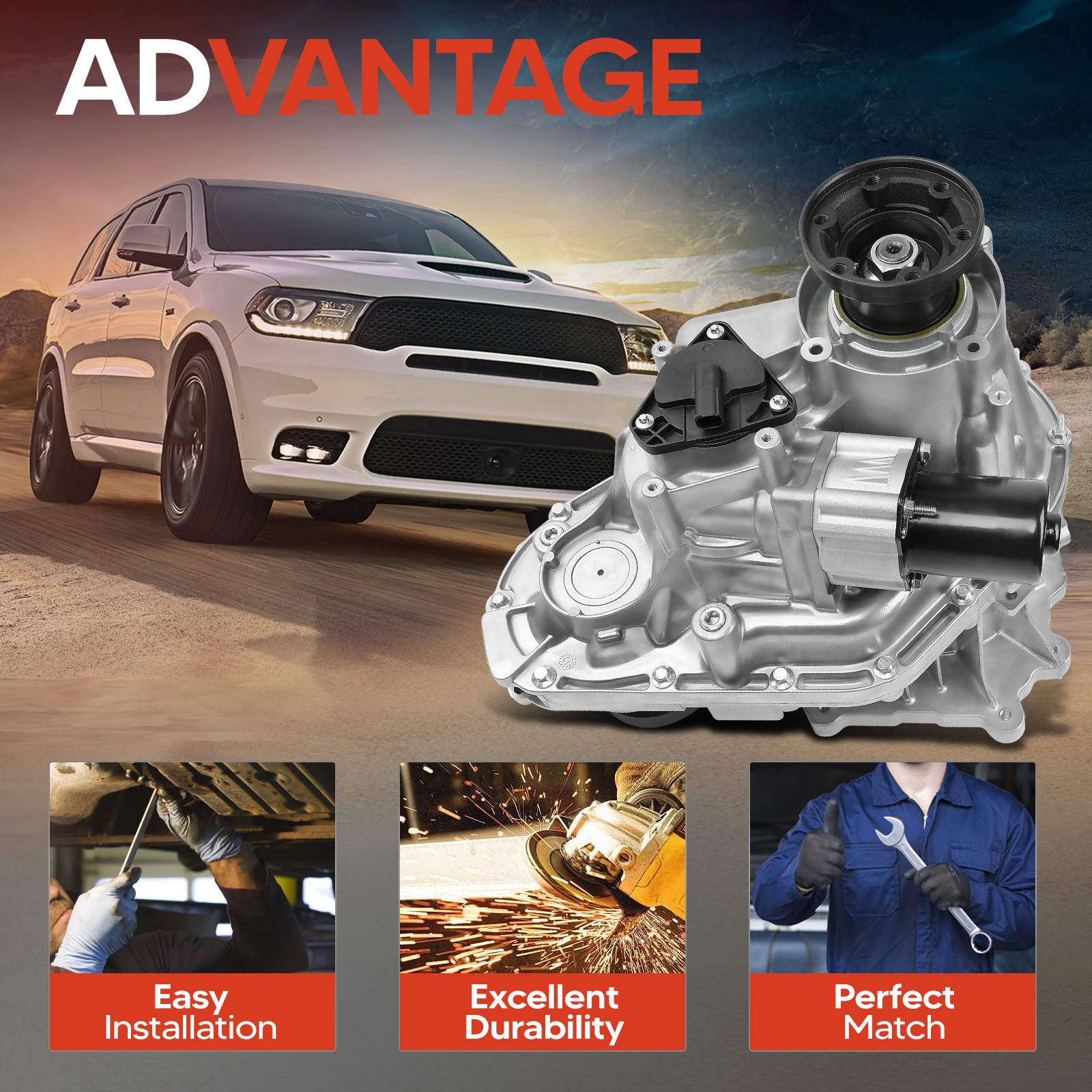 Transfer Case Assembly for Dodge Durango 2018-2023 Jeep Grand Cherokee 2014-2021