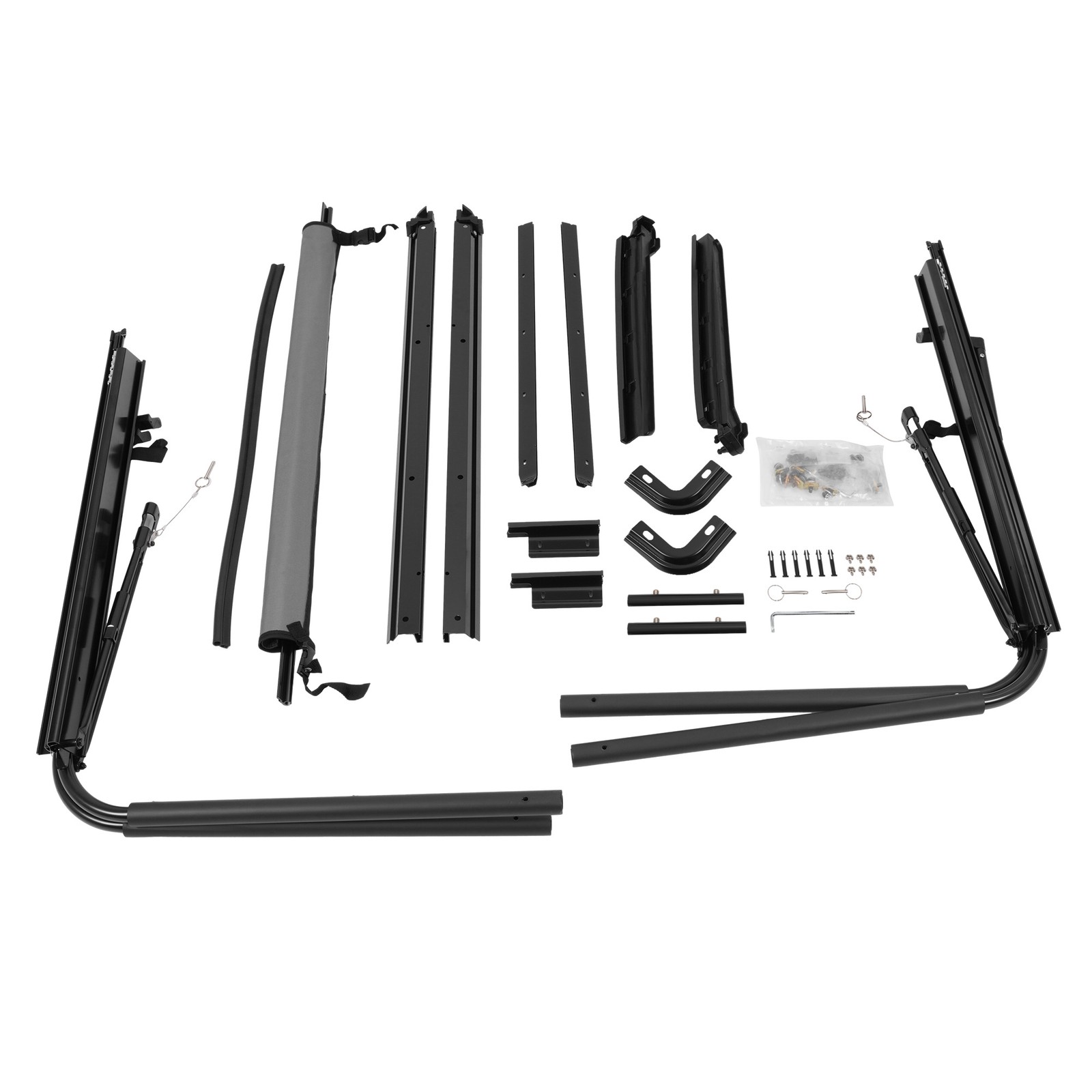 Complete Soft Top Hardware Frame Bow Kit For 1987-1995 Jeep Wrangler YJ