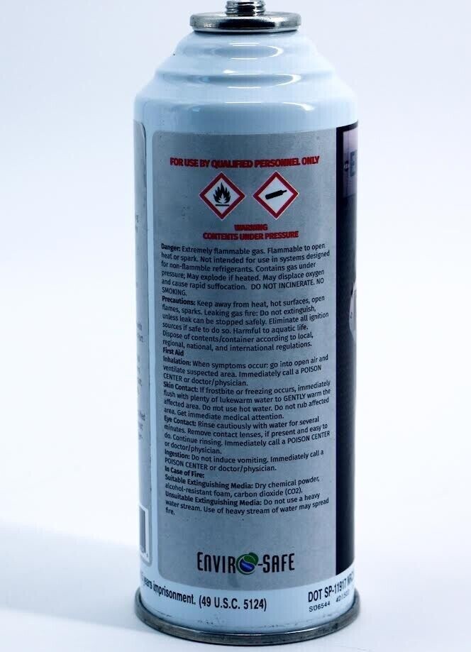 R290 Refrigerant - 12 Pack of 8 oz cans | Good for Fridges Freezers Ice Machines