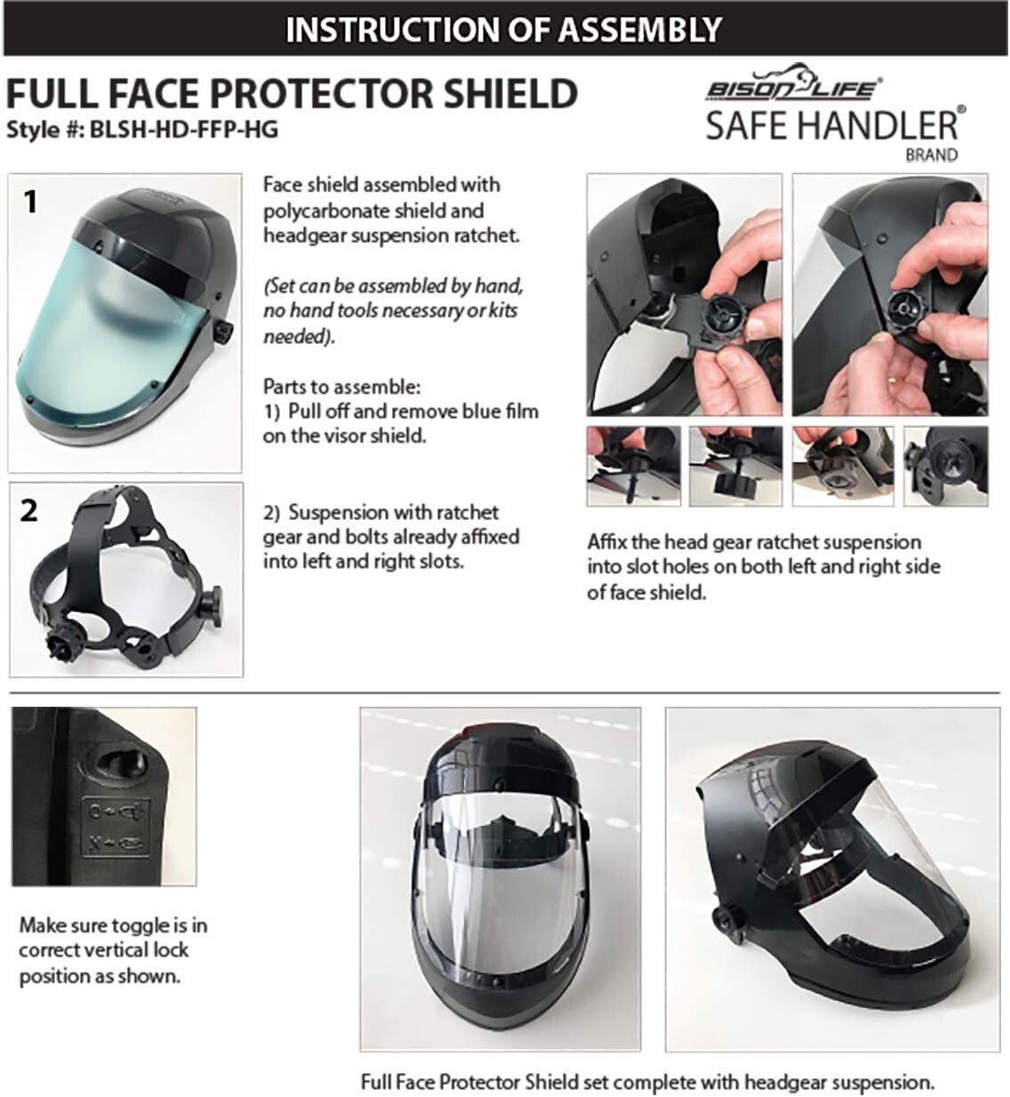 Full Face Protector Shield | Reusable Safety Face Shield, Secure Protection