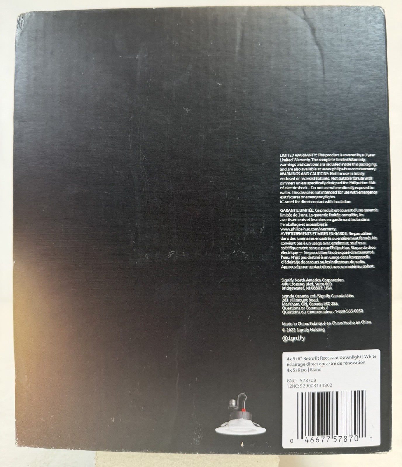 Philips Hue White Ambiance LED Smart 5/6" Recessed Downlight - 4 Pack -FREE S/H