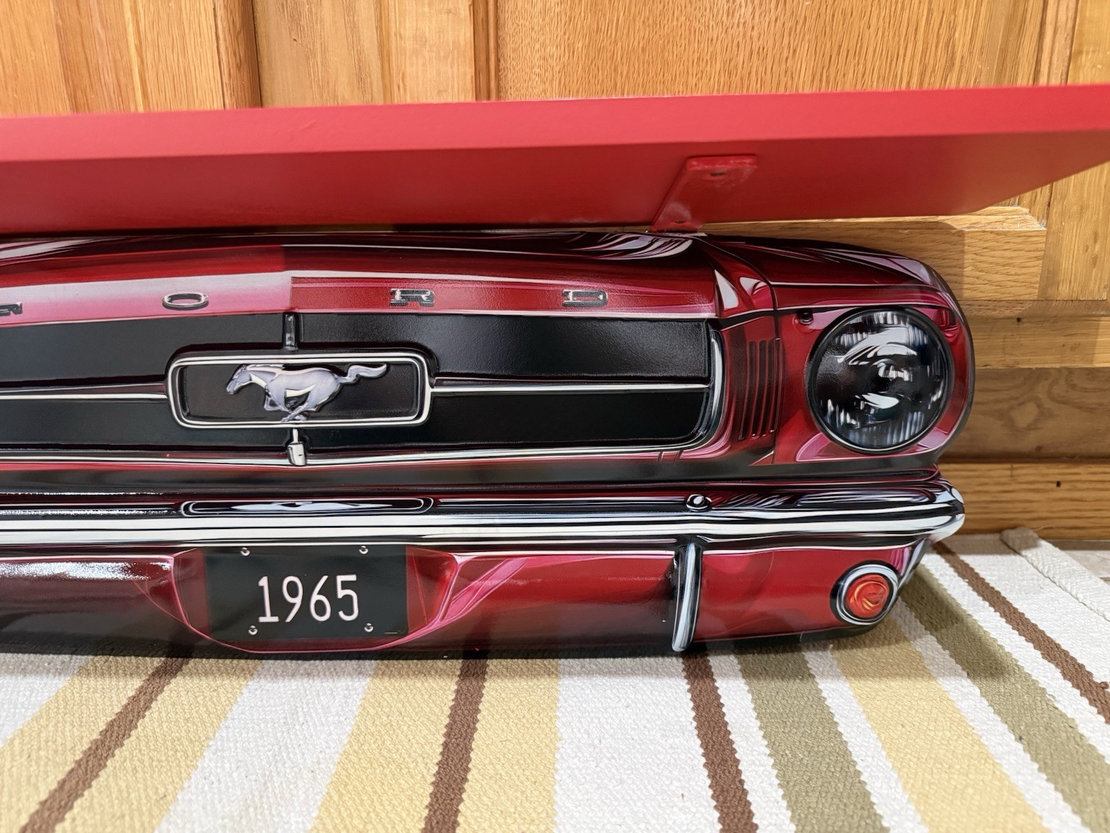 Ford Mustang Shelf 1965 Parts Gas Oil Shelby 5.0 Boss Vintage Style Wall Decor