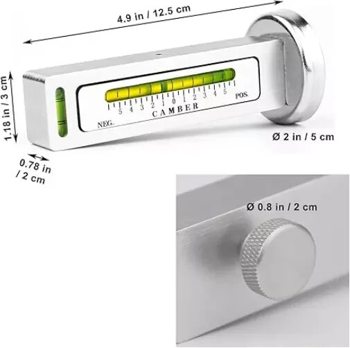 New Adjustable Magnetic Gauge Tool Camber Castor Strut Wheel Alignment Truck Car