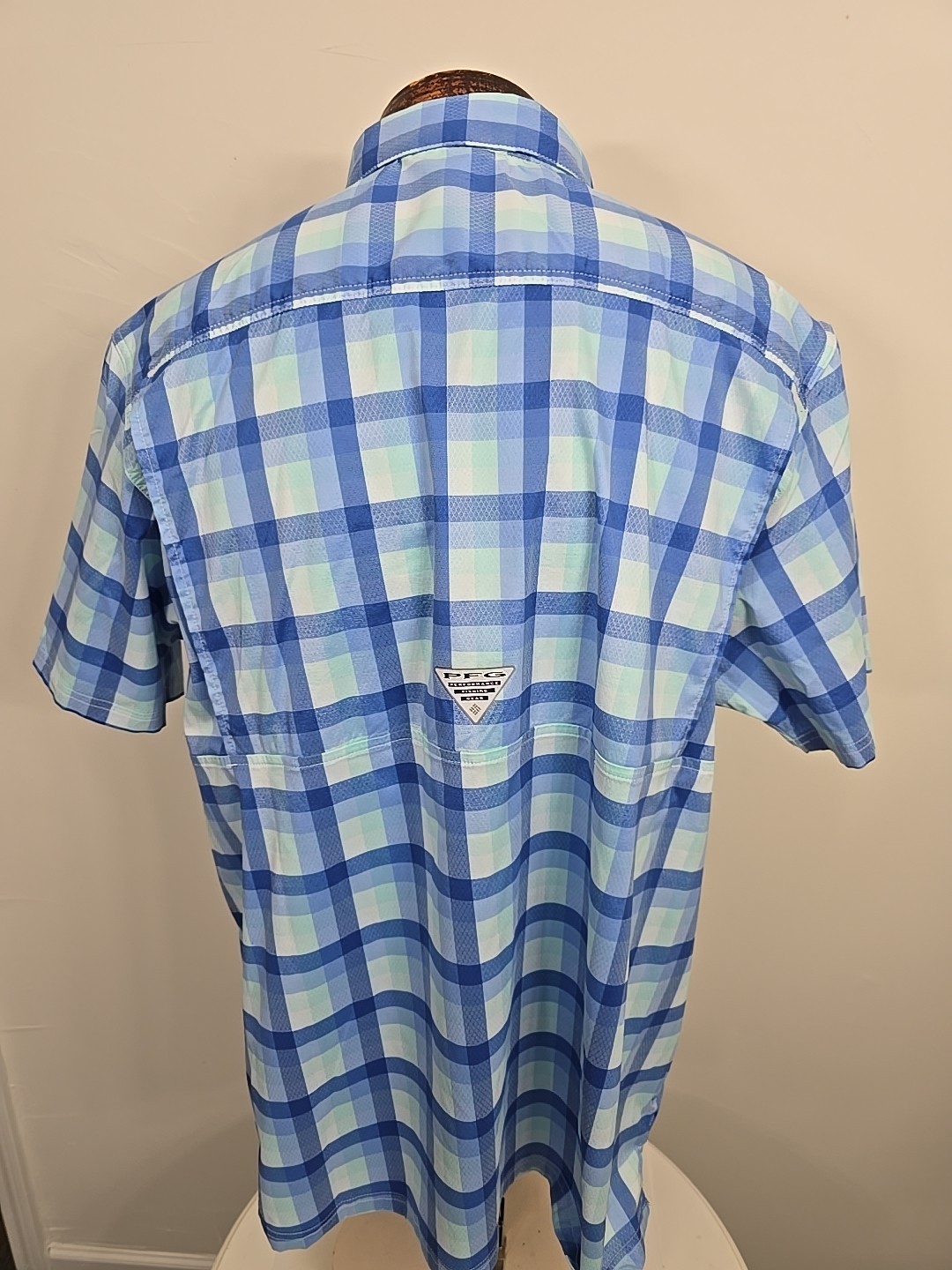 Columbia Super Bluefin Winds Camp Shirt XL New With Tags