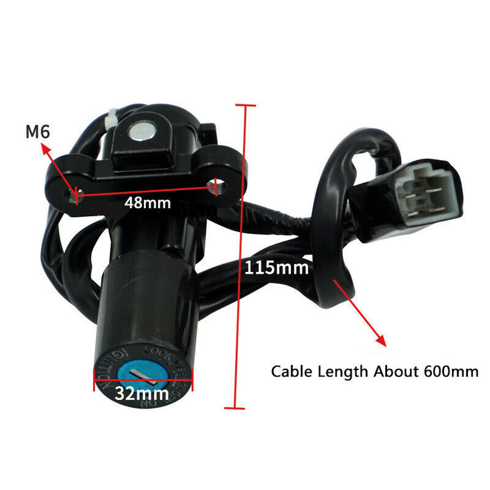 Ignition Switch Lock Gas Cap Key Set For Yamaha YZF-R3 2015-2023 R6 2008-2016