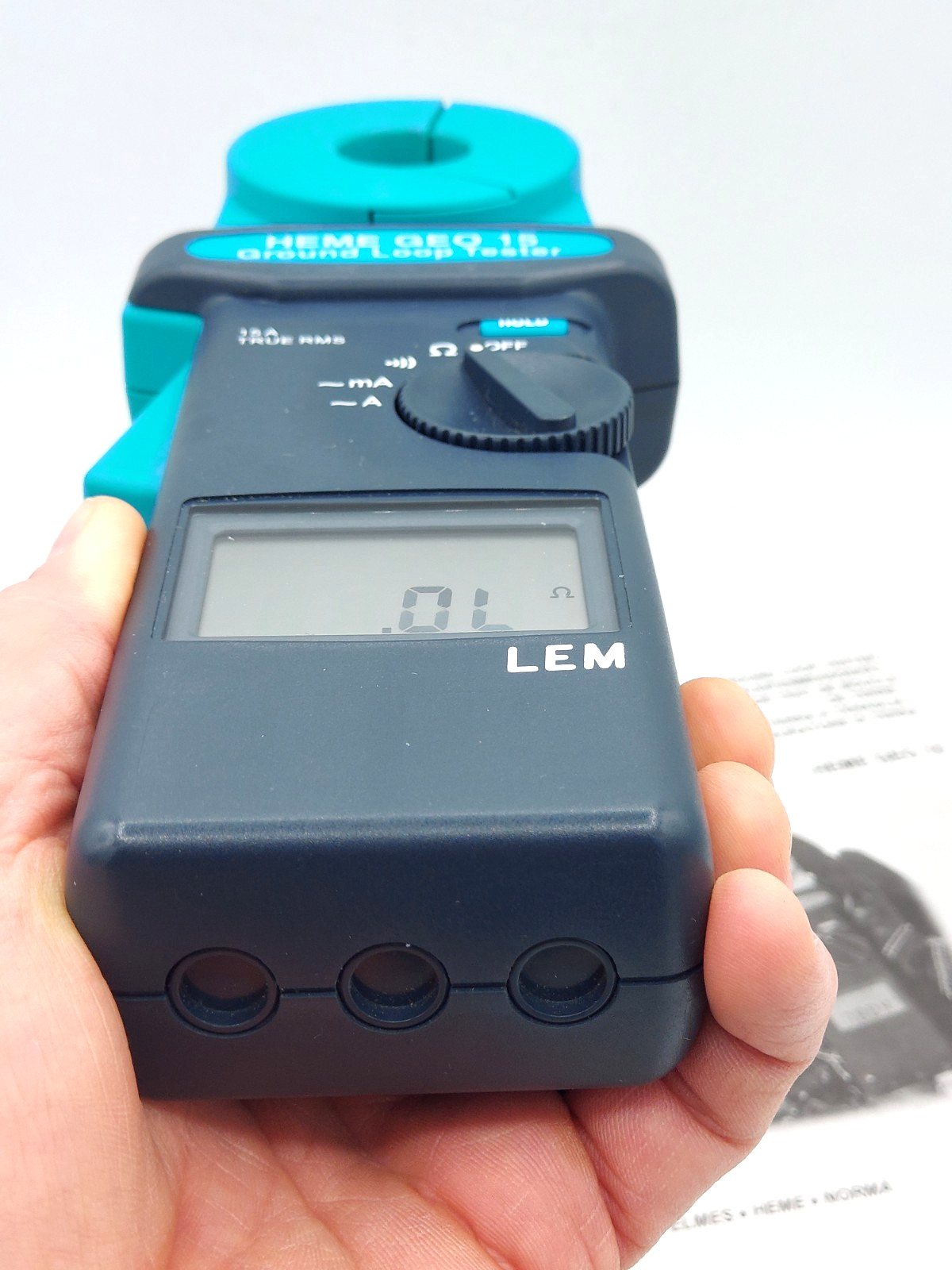 LEM GEO 15 Ground Loop Tester w/ Hard Case, Manual & Test Loop **Maybe New?**