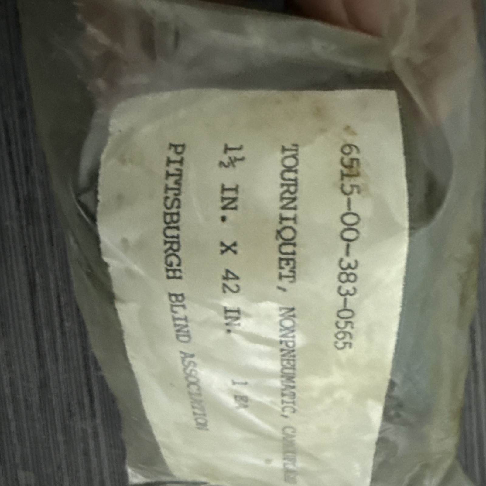 USGI Non Pneumatic Tourniquet Olive Drab New Old Stock Item # 6515-00-383-0565