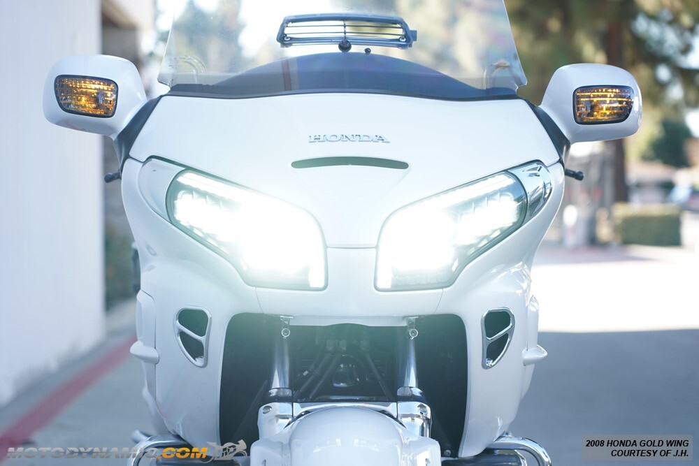 Full LED Projector Head Light + DRL Switchback Signals For Honda Gold Wing 01-17