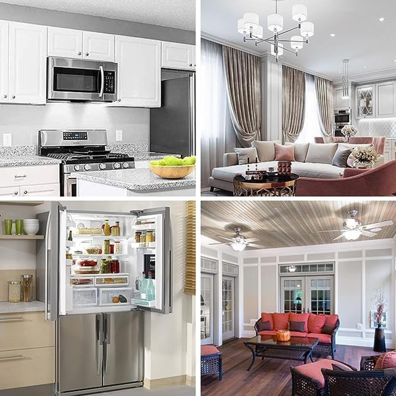 2Pcs E17 LED Bulb 4W Microwave Oven Light Dimmable Daylight White 6000K Light