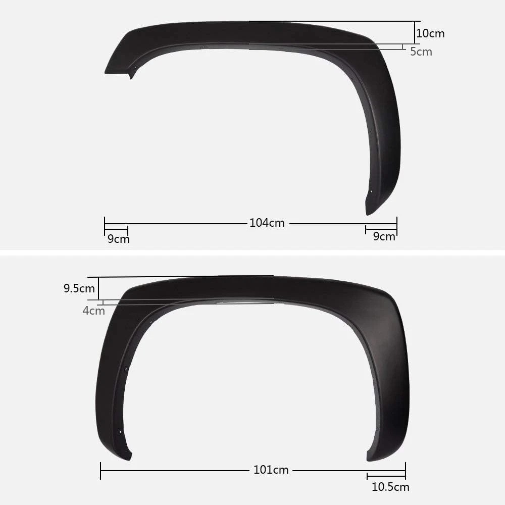 PIT66 Fender Flares, Compatible With Chevy Silverado GMC Sierra 1999-2006/Suburb