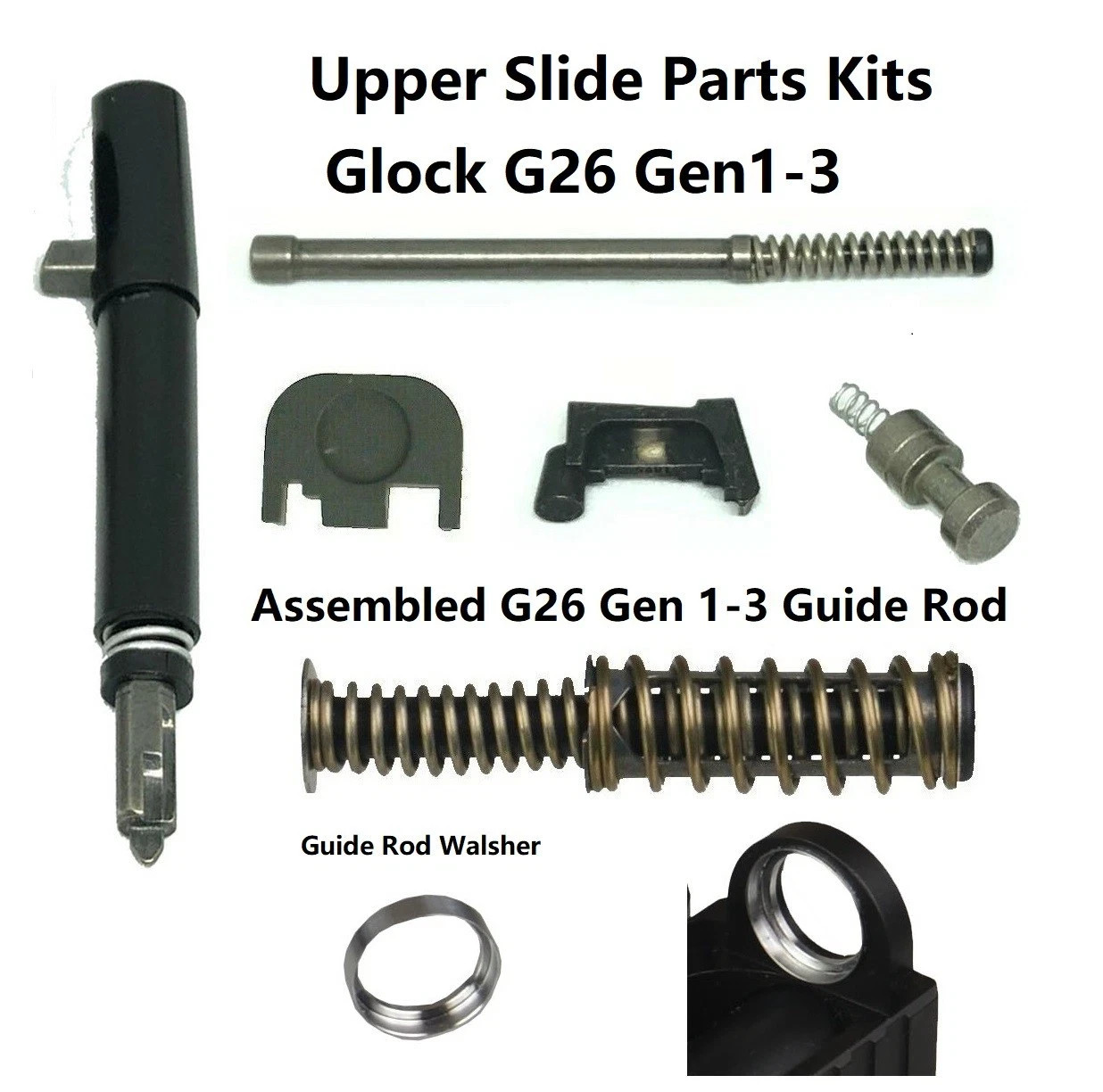 OEM Upper Slide Parts Kits 26 Gen 1-3 GIock UPK Guide Rod Fits GIock 26