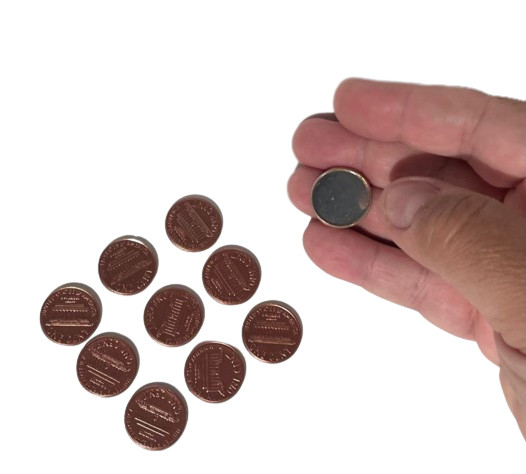 10 STEEL SHIM SHELL US PENNY TAIL Dime Magic Trick Hollow Coin Magnetic Vanish