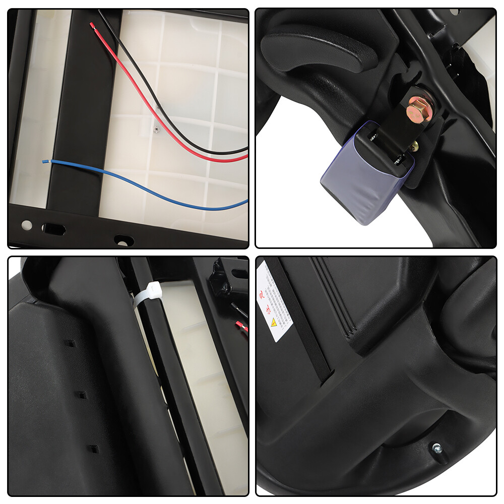 NEW FOR TOYOTA FORKLIFT SEAT WITH SEATBELT & SWITCH ADJUSTABLE BACK UNIVERSAL