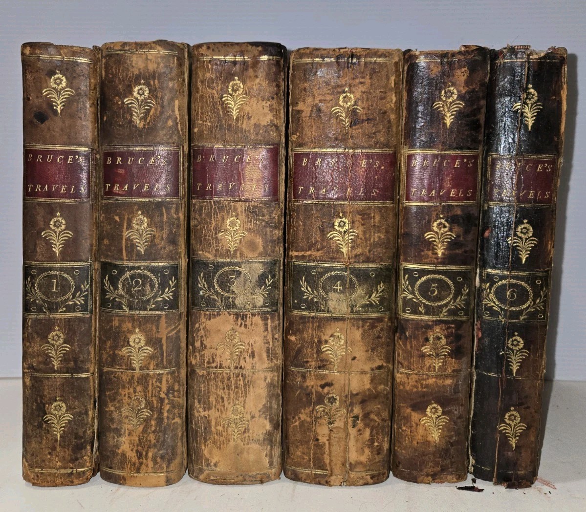 Bruce's TRAVELS TO DISCOVER THE SOURCE OF THE NILE 1768-1773 1st Complete Set