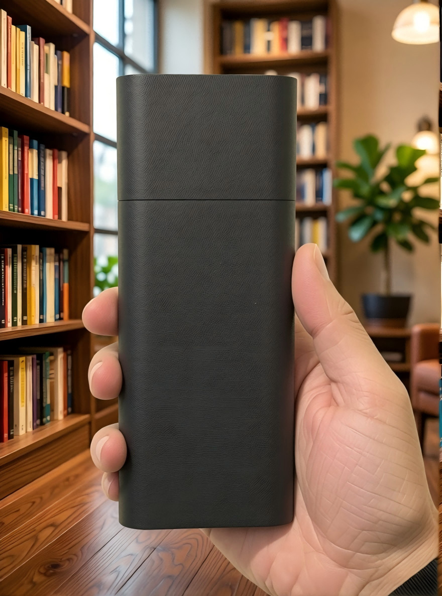 304 Stainless Steel Cigar Tube Holder-Travel Friendly, Durable Case -Matte Black