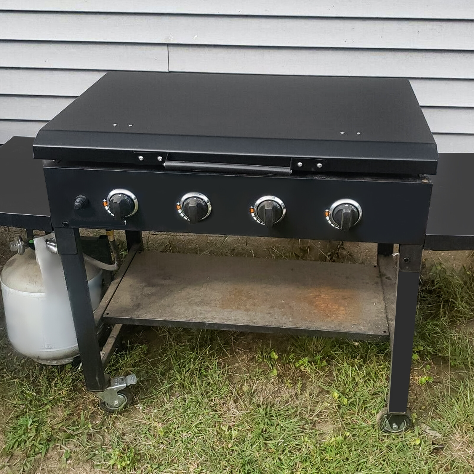 Black Outdoor 36" Griddle Hard Cover Lid Fit For Blackstone Griddle New